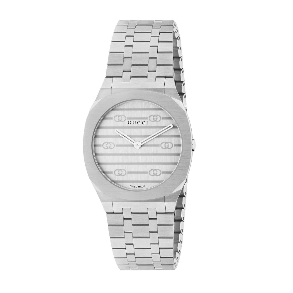 Gucci 25H sølv dameur YA163501