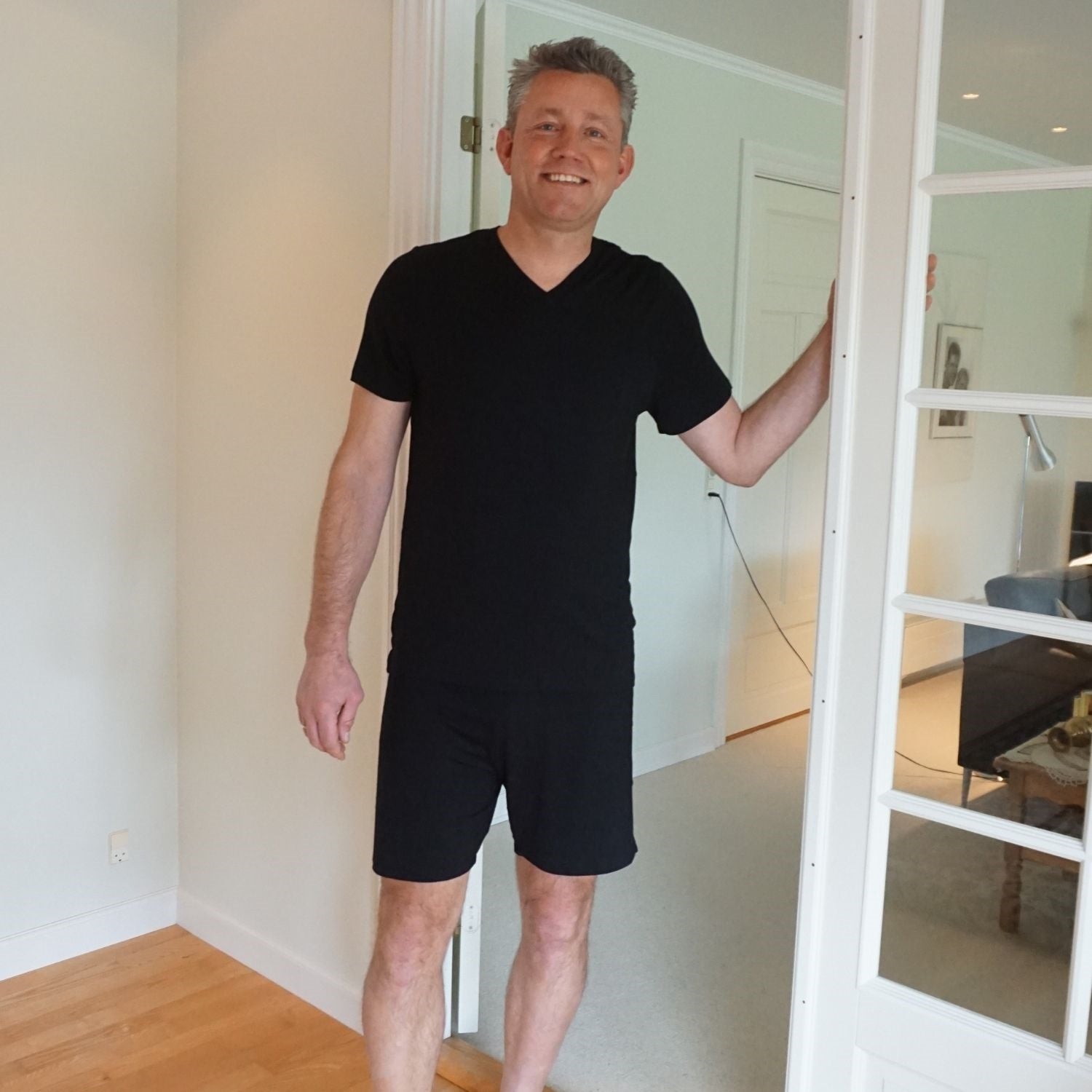 Herre natshorts - Sort