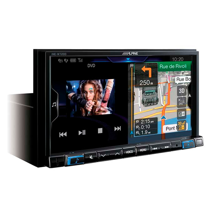 7 2-DIN multimedia navigation med CarPlay & Android Auto - Alpine