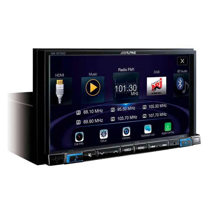7 2-DIN multimedia navigation med CarPlay & Android Auto - Alpine