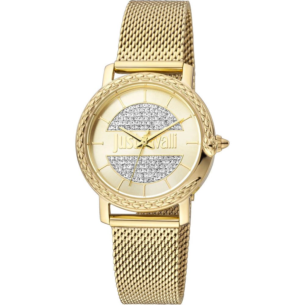 Just Cavalli Brillante guldfarvet Glitter ur
