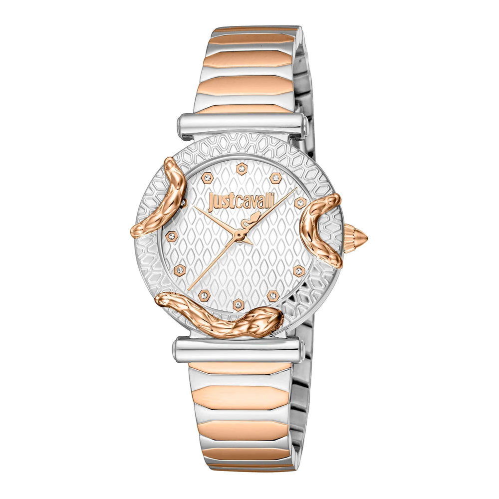 Just Cavalli Atrani Two Tones RG sølv ur