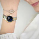 Just Cavalli Brave Snake Two Tones YG blå ur