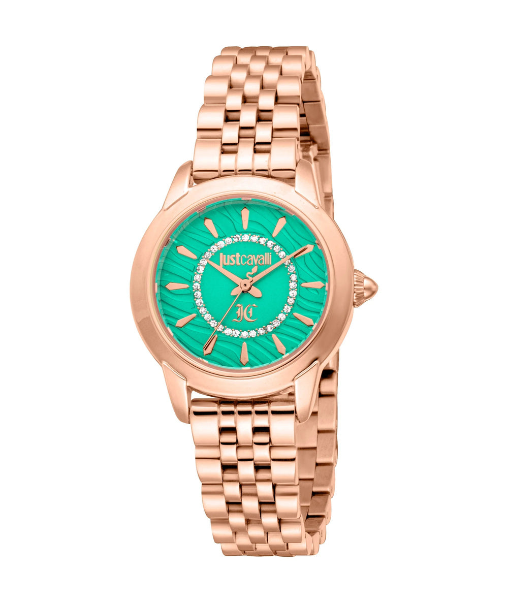 Just Cavalli Allegra roseguld Turquoise ur