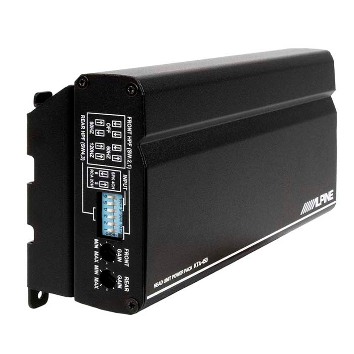 Kompakt 4/2-kanals bilforstærker til iLX-W650BT og iLX-W690D - Alpine