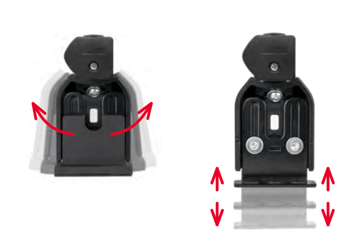Tagbøjlesæt Airdyn L Alu 125 cm 100 kg justerbar til fixpoint - Menabo