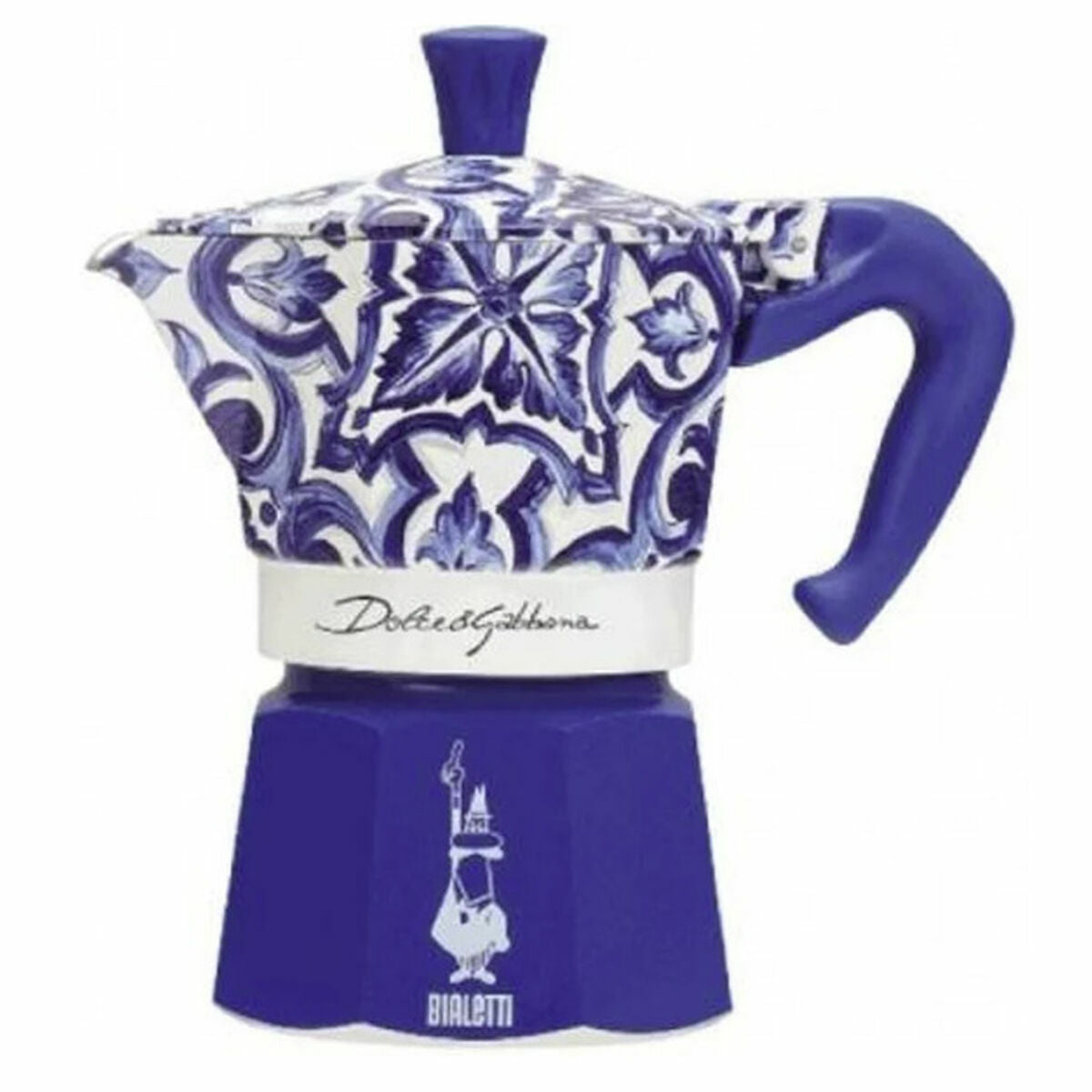 Italiensk Kaffekande Bialetti MOKA D&G Blå Aluminium 6 Kopper