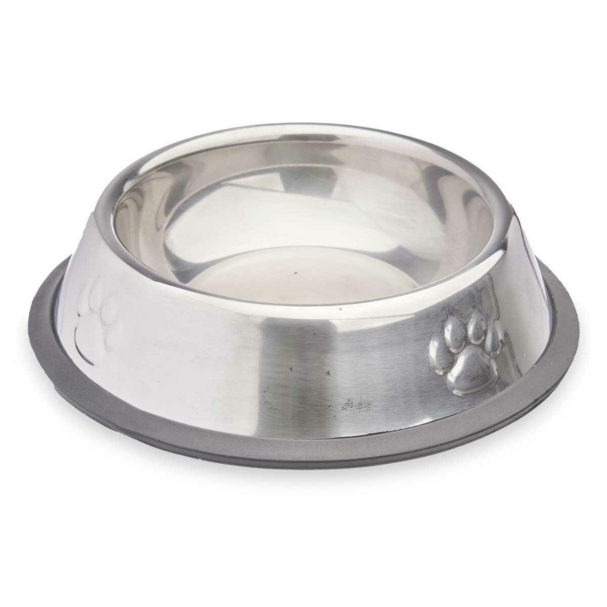 Hund Feeder Mascow Grå Sølvfarvet Gummi Metal 15 x 4 x 15 cm 16 x 3,5 x 16 cm (24 enheder)