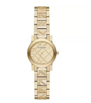 Burberry dameur The City Engraved Check guld Bu9234