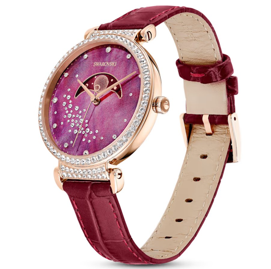 Swarovski ur Passage Moon Phase rød 5613323