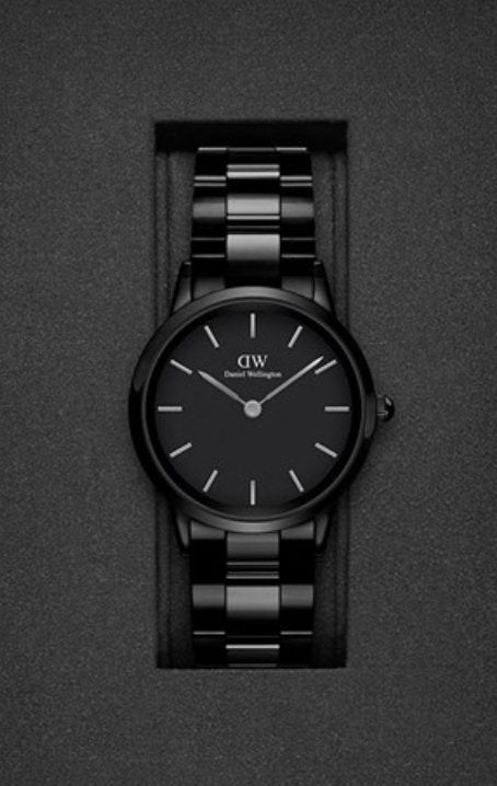 Daniel Wellington herreur sort Iconic Link Ceramic Dw00100414