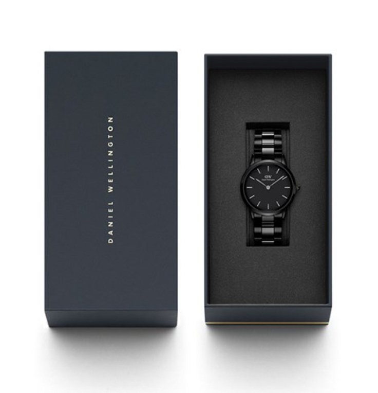 Daniel Wellington herreur sort Iconic Link Ceramic Dw00100414