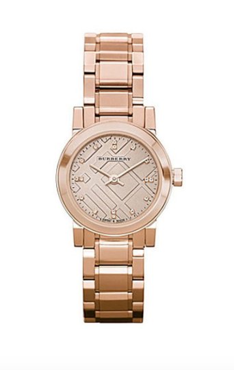 Burberry dameur The City Diamonds 26mm roseguld Bu9215