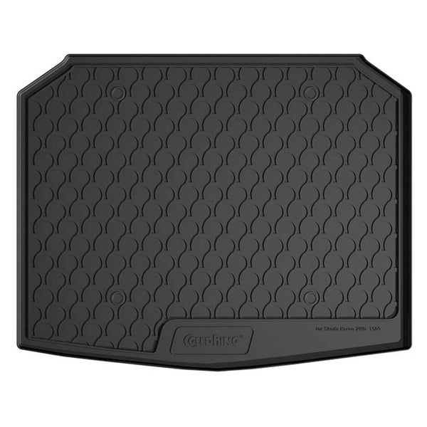 Bagagerumsbakke til Skoda Karoq 2017- (2WD/4WD) gummimåtte præcis pasform, høje kanter - Gledring