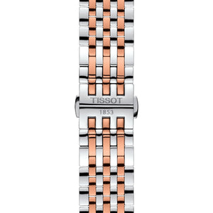 Tissot Mens Watch Tradition Powermatic 80 Open Heart Rose Silver T0639072203801
