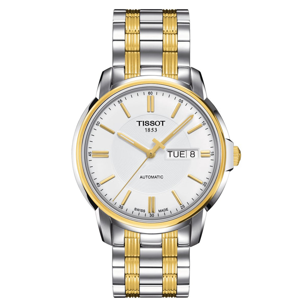 Tissot herreur Automatics III T Classic 39mm sølv guld T065.430.22.031.00