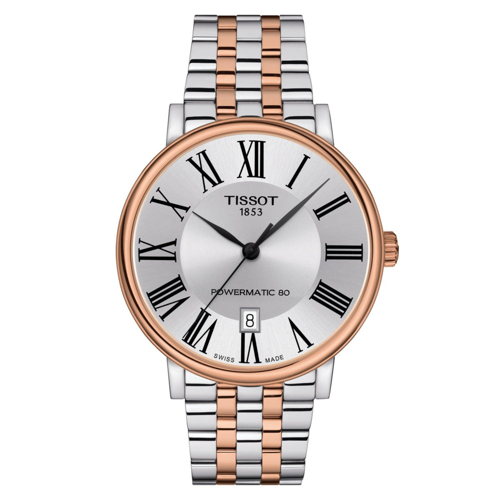 Tissot herreur Carson Automatic Powermatic 80 Premium 40mm stål Rose T122.407.22.033.00