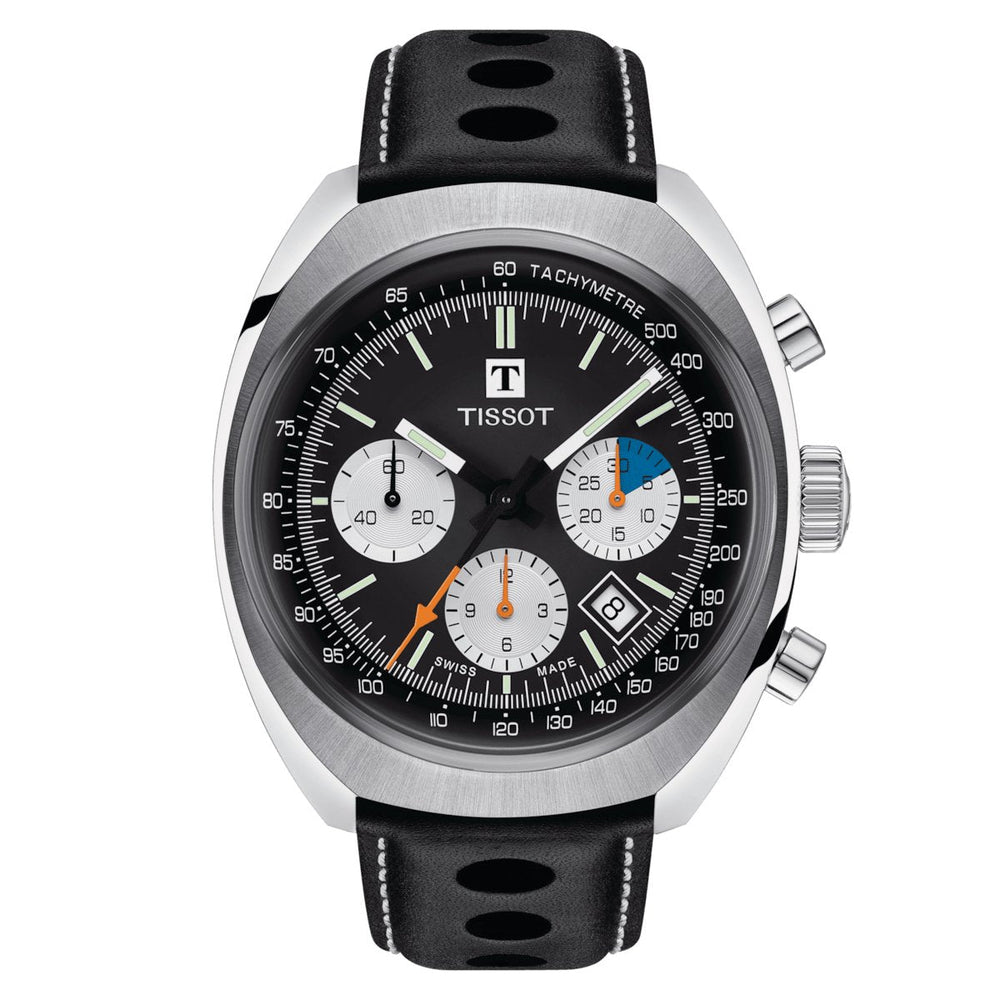 Tissot herreur T Heritage 1973 Chronograph 43mm sort T124.427.16.051.00