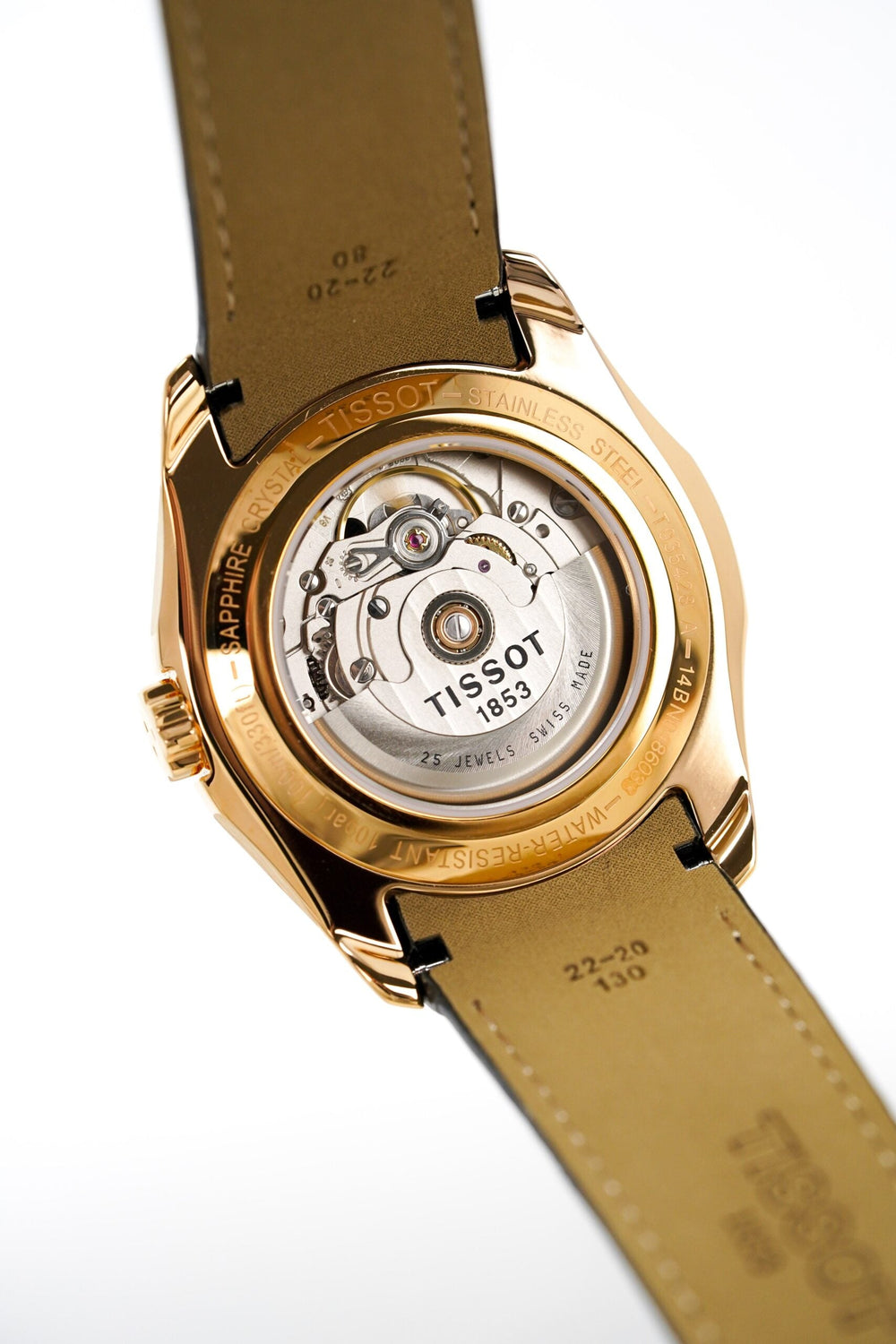 Tissot herreur Couturier Small Second roseguld T Classic Automatic Couturier Powermatic 80 Date lilla roseguld