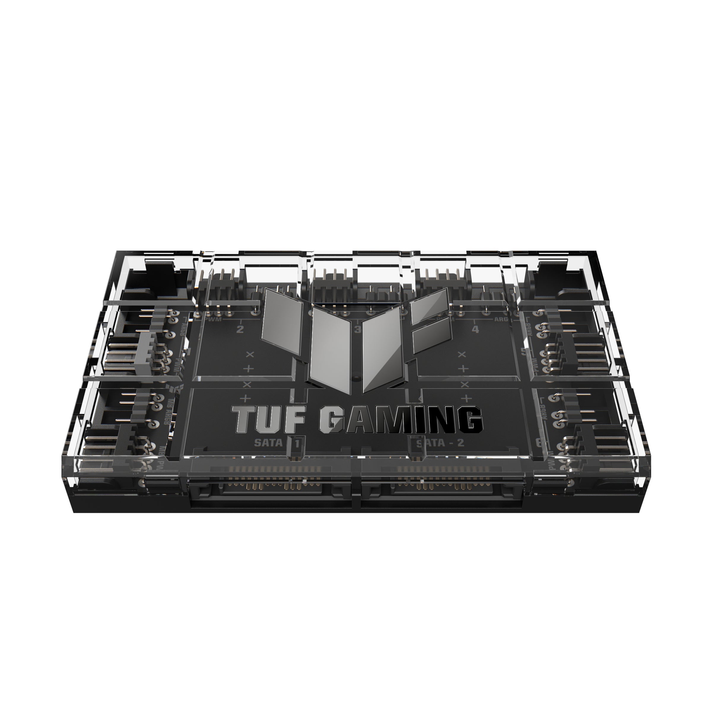 ASUS TUF Gaming ARGB PWM Systemblæser og lyshub 1-pack Sort Transparent