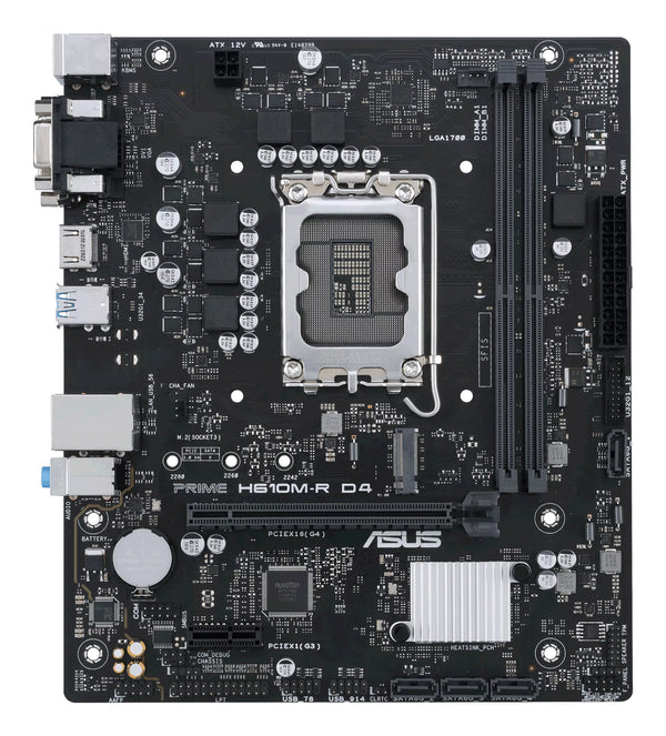ASUS PRIME H610M-R D4 Micro-ATX LGA1700 Intel H610