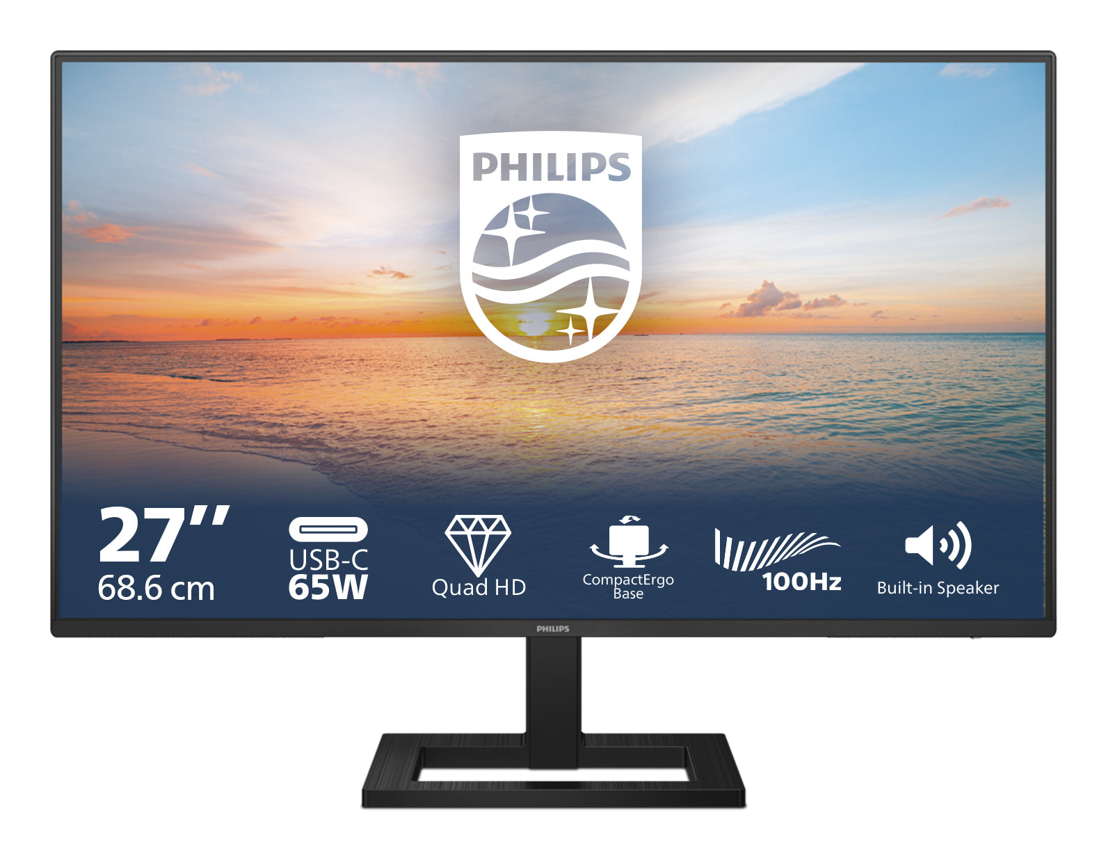 Philips 27E1N1600AE 27 IPS 2560 x 1440 (2K) HDMI USB-C 100Hz