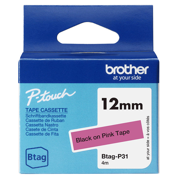 Brother BTAG-P31 Mærkattape Rulle (1,2 cm x 4 m) 1kassette(r)
