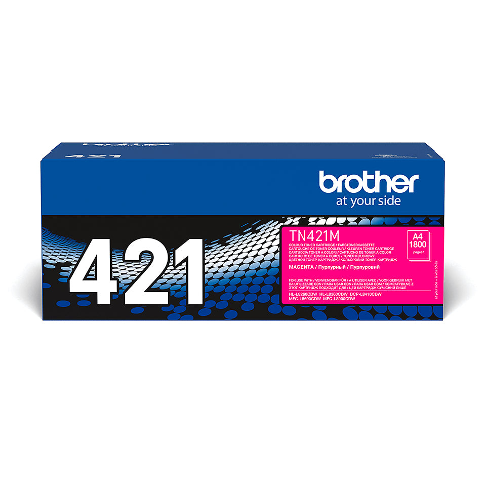Brother TN 421M Magenta 1800 sider Toner
