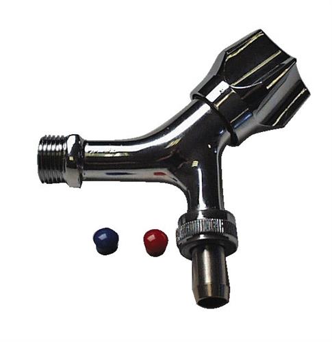 Frese aftapventil med kronegreb og slangeforskruning