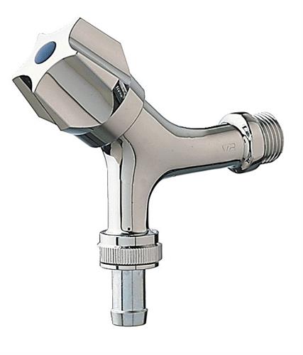 Frese aftapventil med kronegreb og slangeforskruning