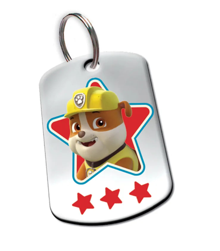 Kreative tags til farvelægning Paw Patrol – 5 stk. inkl. kuglepenne og klistermærker, 4+ år – Terrific Tags Paw Patrol