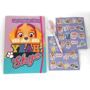 Dagbog med Skye og klistermærker – Paw Patrol