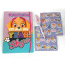 Dagbog med Skye og klistermærker – Paw Patrol