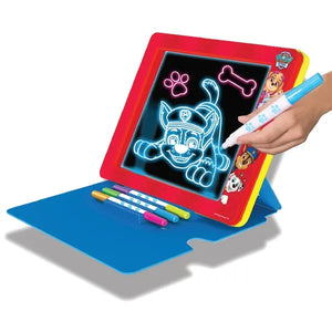 Glow Pad tegnetavle med LED-lys og tilbehør – Paw Patrol