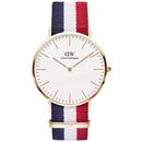 Daniel Wellington Classic Cambridge hvidt herreur Dw00600003