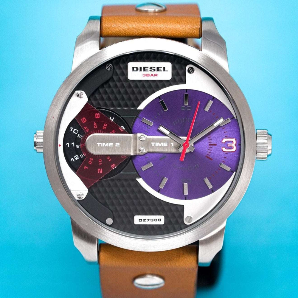 Diesel Dz7308 Men S Mini Daddy blåt ur