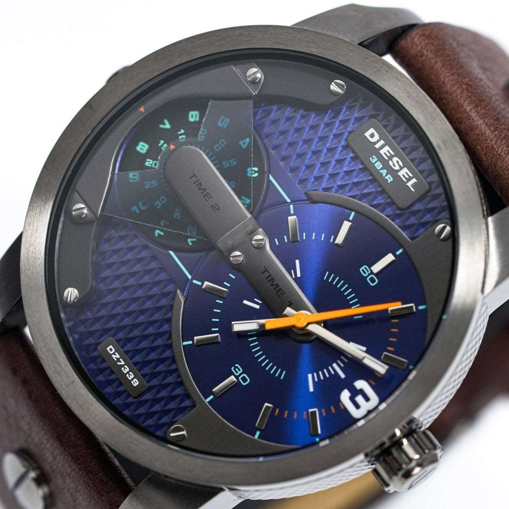Diesel Dz7339 Men S Mini Daddy Gun Metal ur