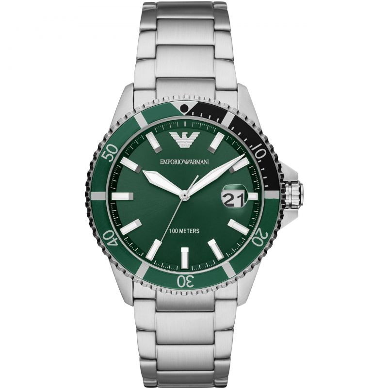 Emporio Armani Ar11338 Men S Diver stål ur