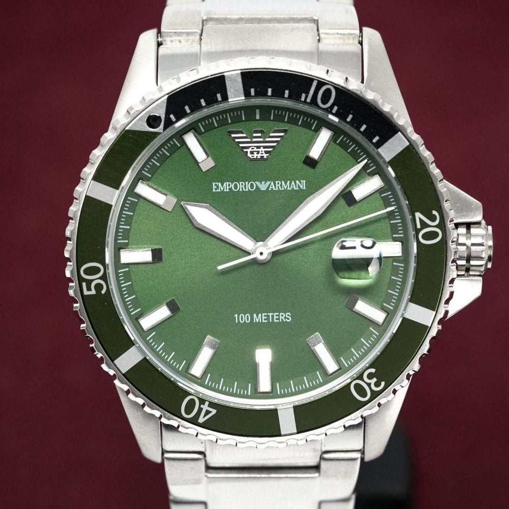 Emporio Armani Ar11338 Men S Diver stål ur