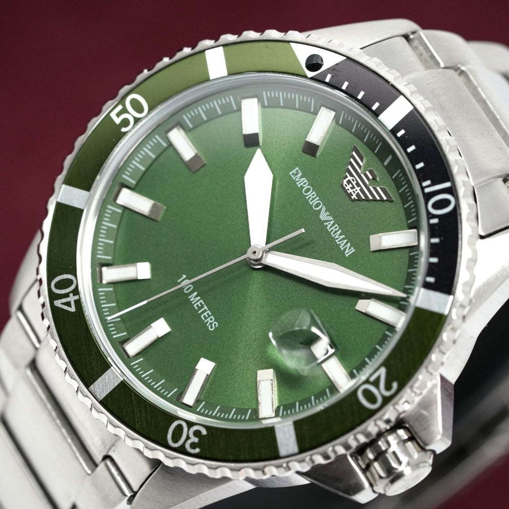 Emporio Armani Ar11338 Men S Diver stål ur