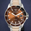 Emporio Armani Ar11340 Men S Diver tofarvet roseguld ur