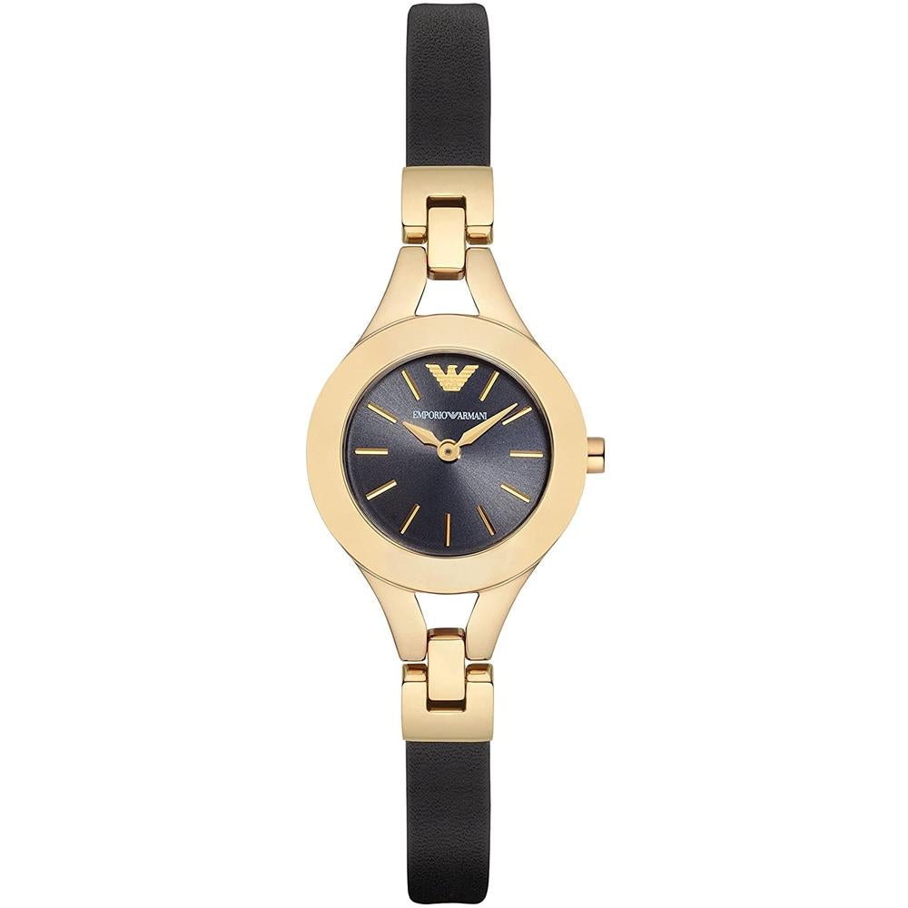 Emporio Armani Ar7405 dameur sort skive guld
