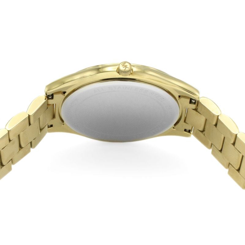 Michael Kors Mk3435 dameur Slim Runway guld grøn