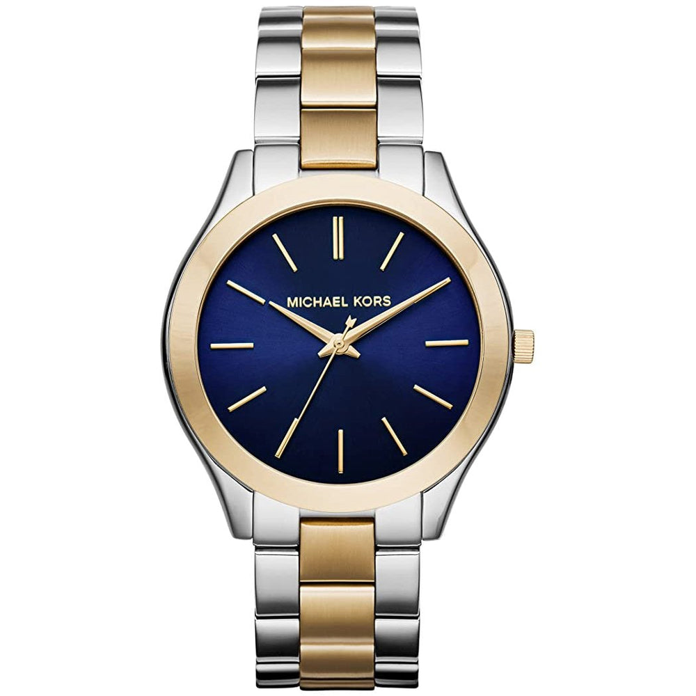 Michael Kors Mk3479 dameur Slim Runway tofarvet