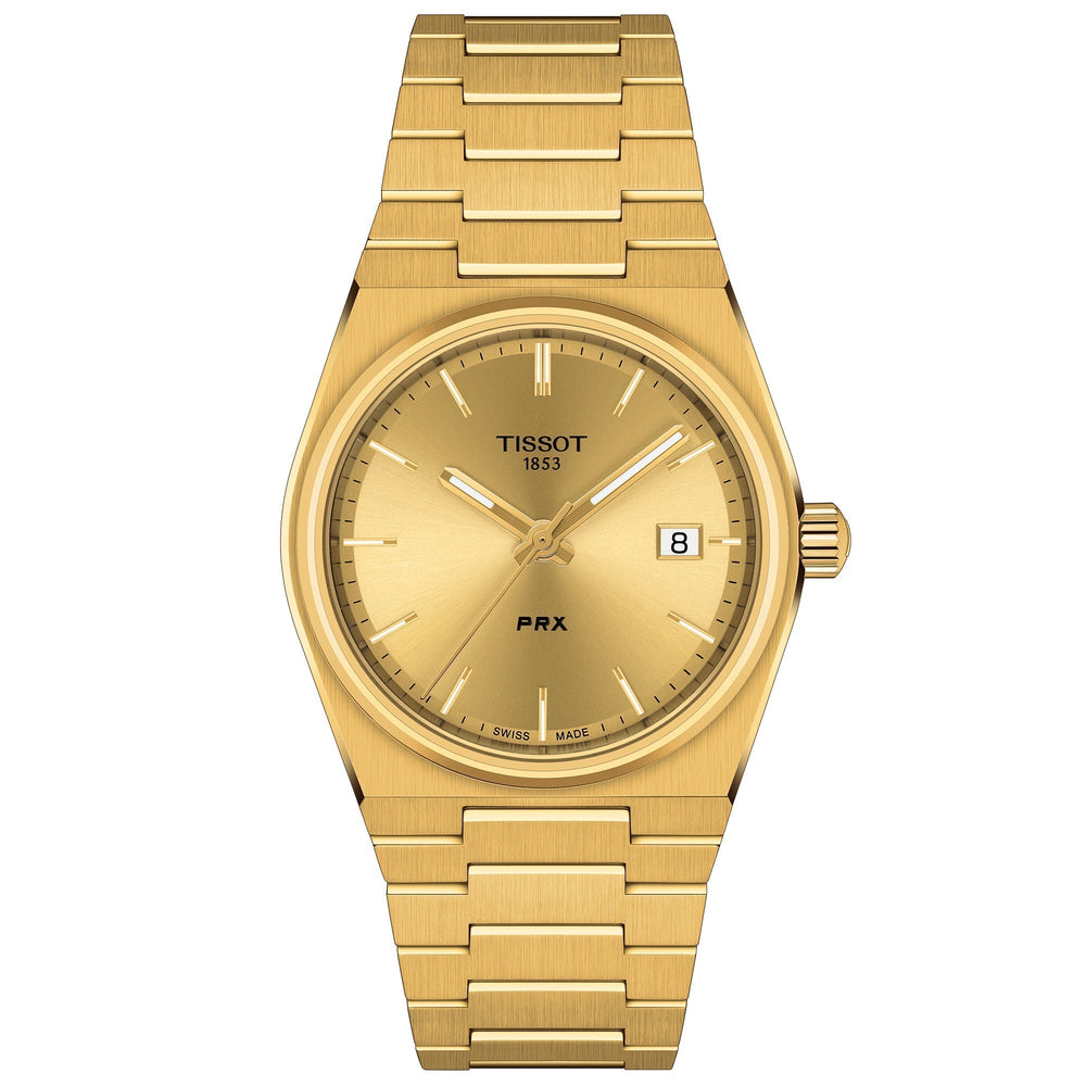 Tissot PRX 35mm Unisex guld ur T137.210.33.021.00