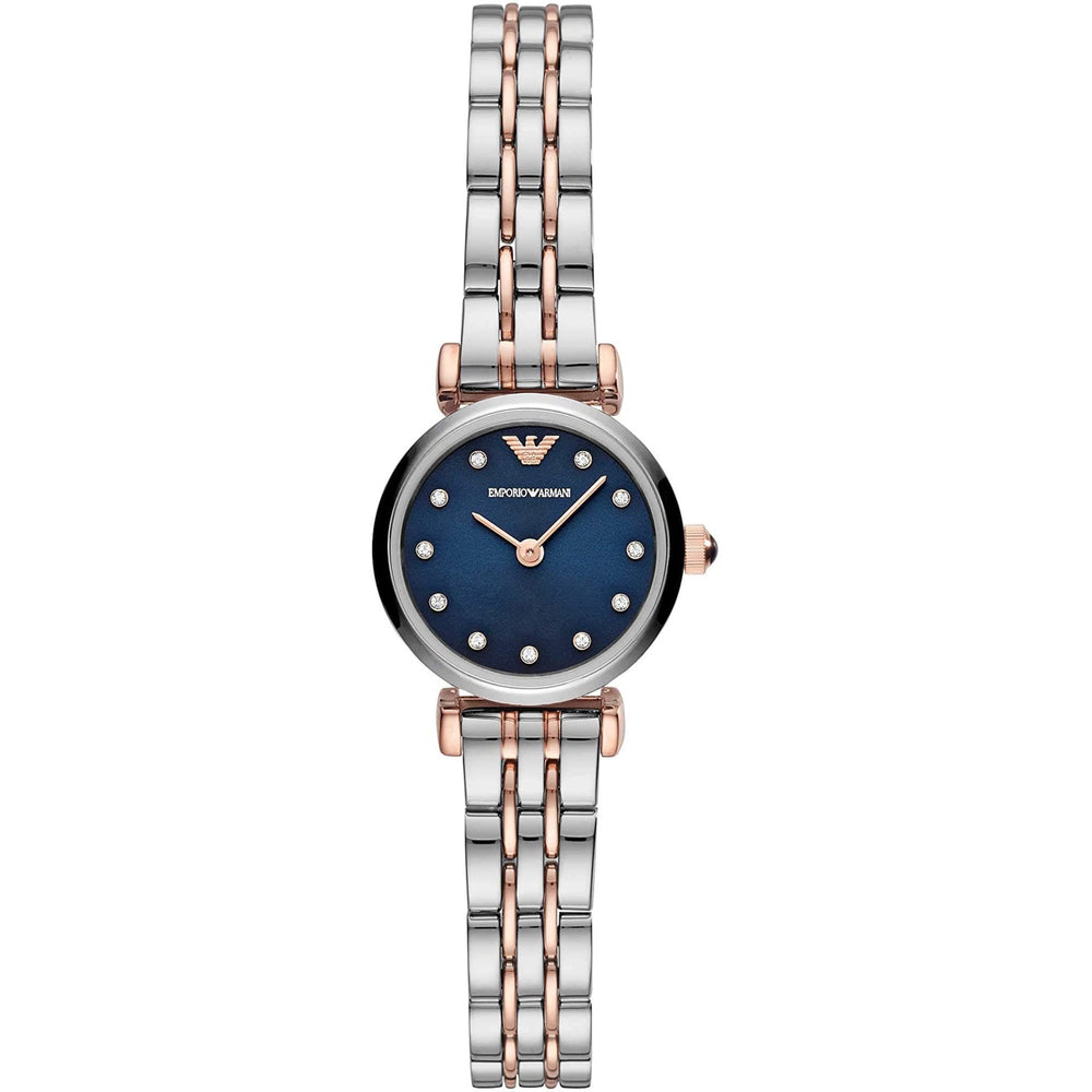Emporio Armani Ar11222 dameur Automatic T Bar Gianni tofarvet blå