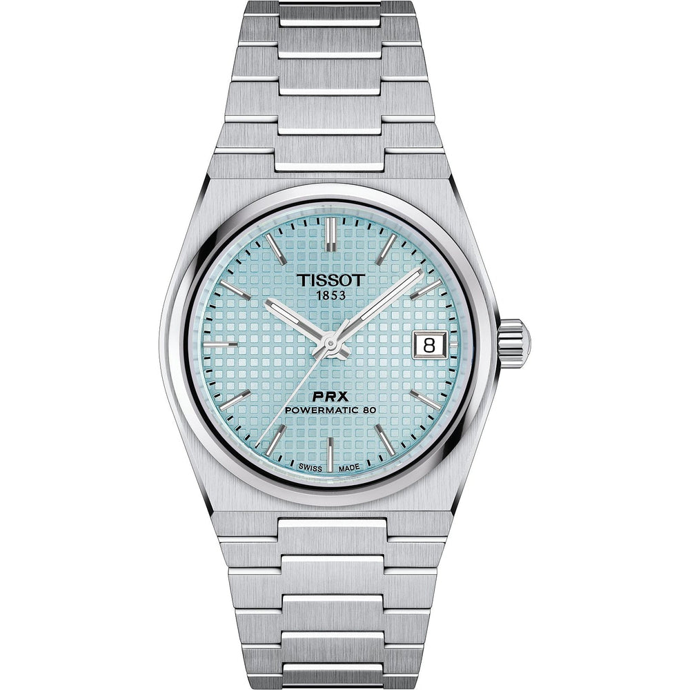 Tissot PRX Powermatic 35mm isblåt dameur T137.207.11.351.00
