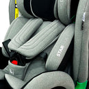 Autostol 0–36 kg, 360° roterbar, Isofix, i-Size Star Fix, Grå — Asalvo