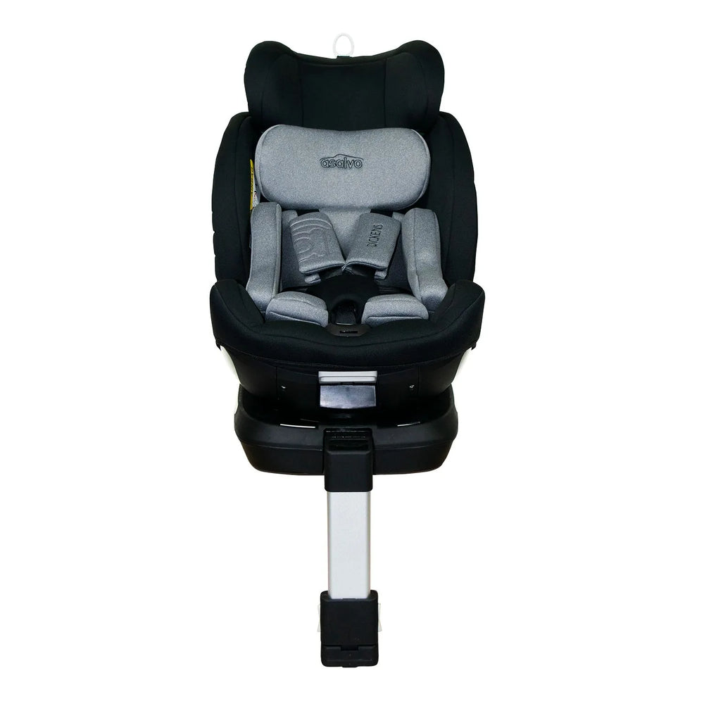 Autostol 0-18 kg 360° roterbar i-Size ISOFIX Dickens, Sort - Asalvo