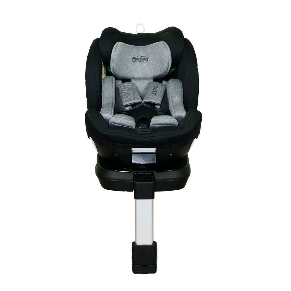 Autostol 0-18 kg 360° roterbar i-Size ISOFIX Dickens, Sort - Asalvo